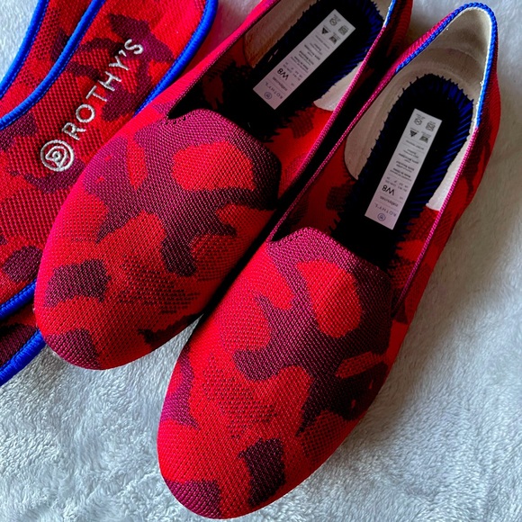 EUC Rothy’s Retired Red Camo Loafer 8 - Picture 1 of 5